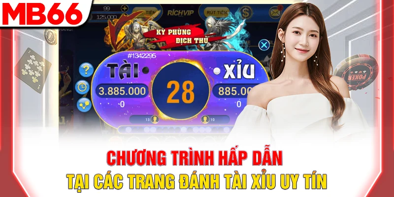 Chương trình hấp dẫn tại các trang đánh tài xỉu uy tín