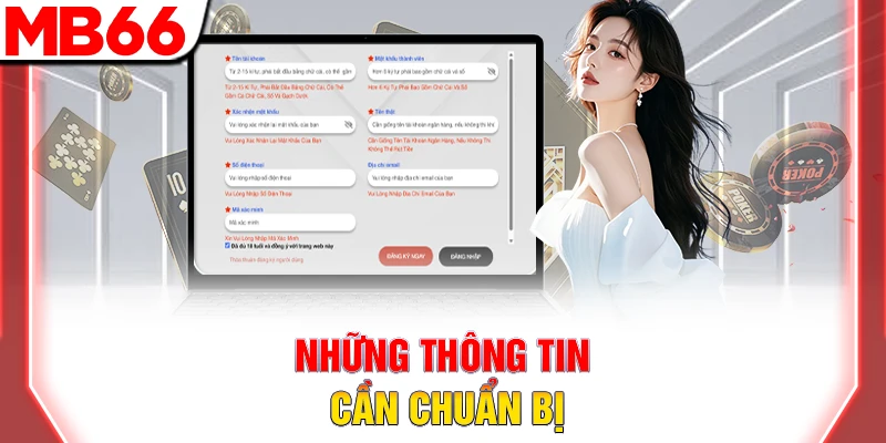 Những thông tin cần chuẩn bị